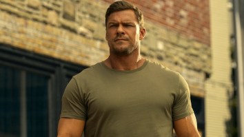 Human Forklift Alan Ritchson Spotted In Stands At Chicago Cubs Game Filming Scene For ‘Reacher’