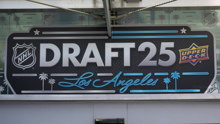 2025 NHL Draft logo at Crypto.com Arena