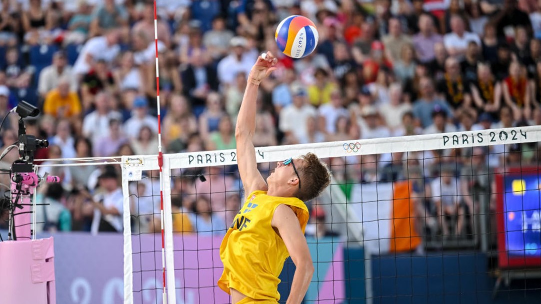 David Ahman Jonatan Hellvig Beach Volleyball Jump Sets