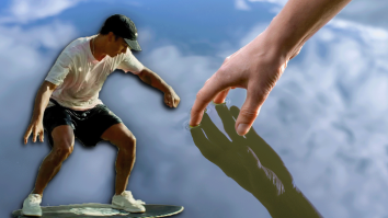 This Video Of Four-Time Skimboard Champion Adrien Raza Gliding On The Clouds Will Tickle Your Brain