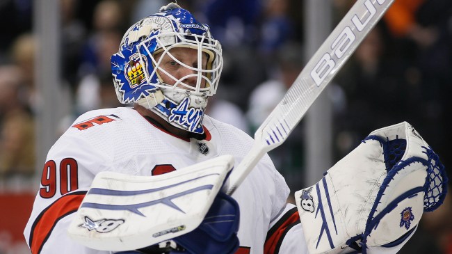 Hurricanes emergency backup goaltender David Ayres