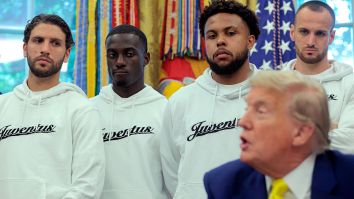 Juventus Players Look Like They’re Being Held Hostage As Trump Starts Discussing Iran, Transgender Community During Photo-Op
