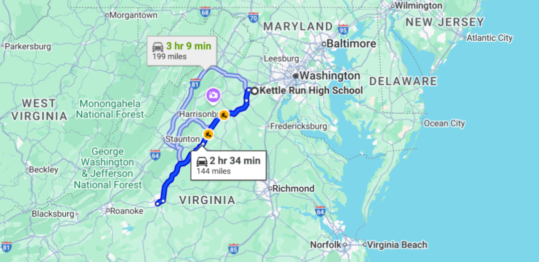 Kettle Run High School Track Virginia