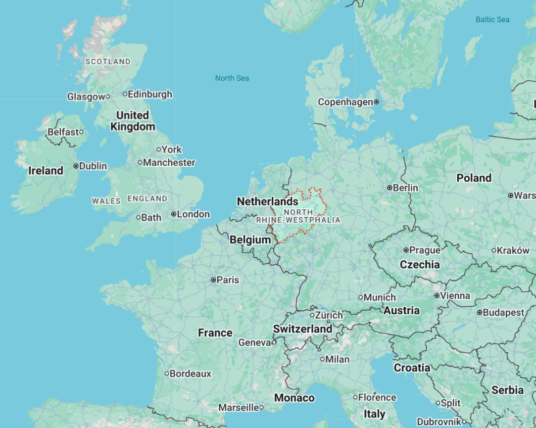 North Rhine Westphalia Germany Heat Temperatures