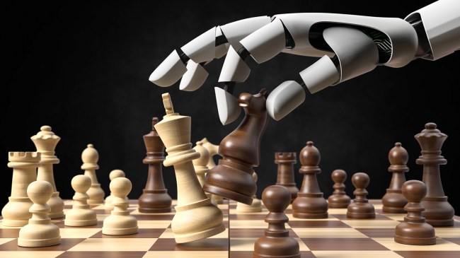 Robot playing chess