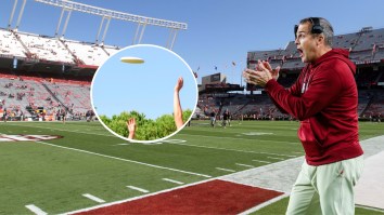 5-Foot-10 South Carolina Football Freshman Flaunts Insane Hops With Gravity-Defying Frisbee Grab