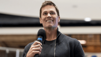 Tom Brady Gets Attacked By Eli Manning, Breaks Lombardi Trophy Throwing It To Rob Gronkowski On First Day Of NYC Fanatics Fest