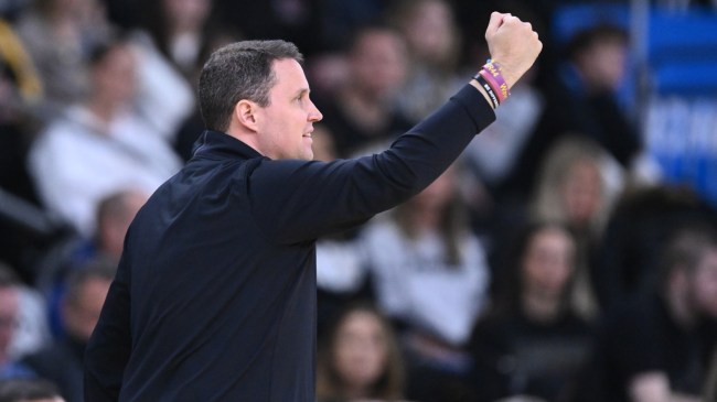 Will Wade reacts during a McNeese basketball game
