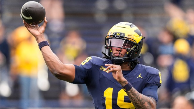 Michigan quarterback Bryce Underwood