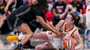 Clip Of Caitlin Clark Getting Mauled, Fouled At Least Five Times In As Many Seconds But Not Getting The Call Goes Viral
