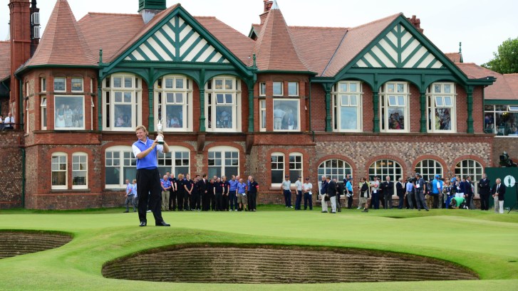 Ernie Els wins Open Championship at the Royal Lytham & St. Annes Golf Club