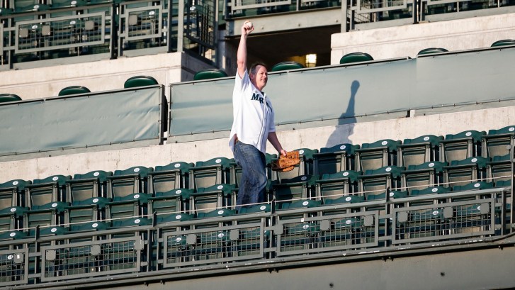 fan catches upper deck home run from Nomar Mazara
