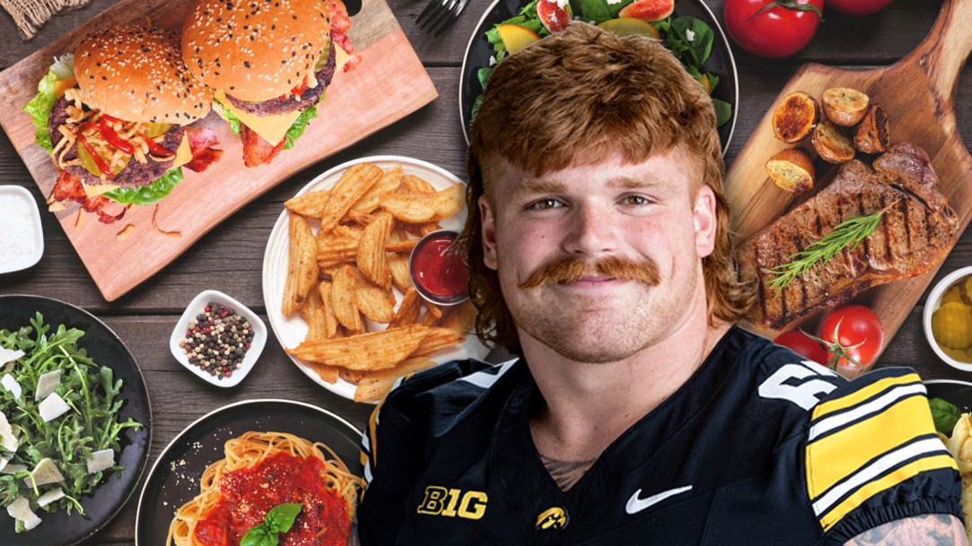 College Football Offensive Line Diet Iowa Gennings Dunker