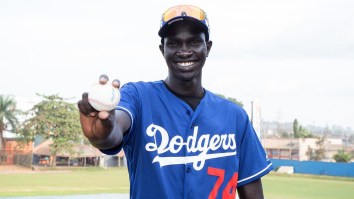 17-Year-Old Dodgers Pitcher Pumps 97 MPH Fastball At 6-Foot-7 As First Sudanese Player In MLB