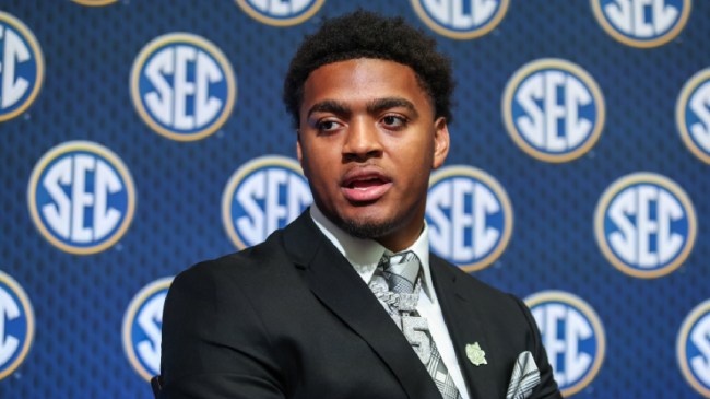 Keldric Faulk of Auburn at SEC Media Days