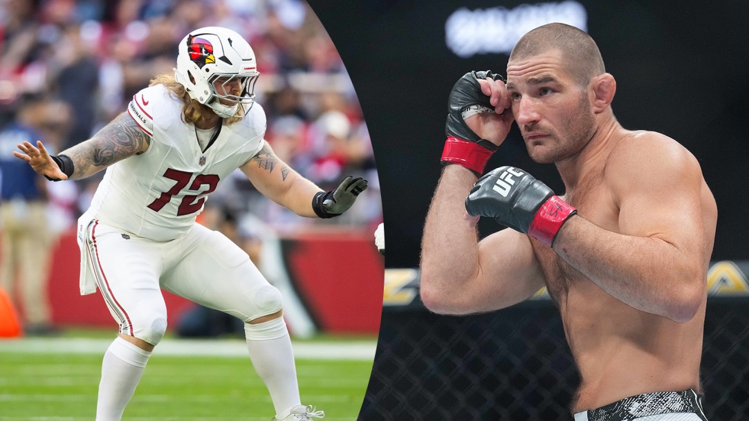 Sean Strickland NFL offensive lineman Hjalte Froholdt Dylan Fairchild