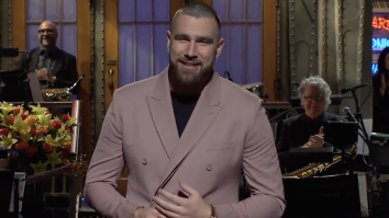 Travis Kelce Says Hosting ‘SNL’ Was Tough Because He Can’t Read Very Well