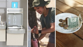 ‘Rip That Sticker Off!’: Traveler Gets Water At Water Fountain In New York. Then They Get Asked For A 50-Cent Tip