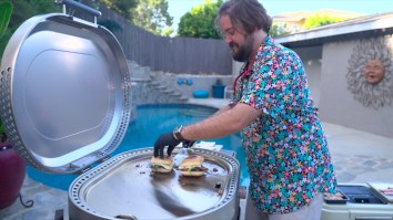 How to Make the Ultimate Backyard Cubano Sandwich On A Griddle (Video)