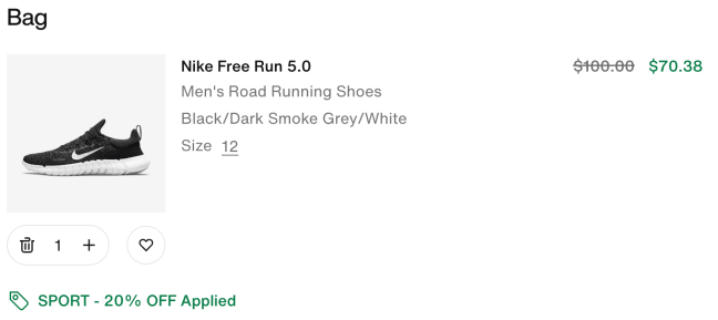 Free Run deal