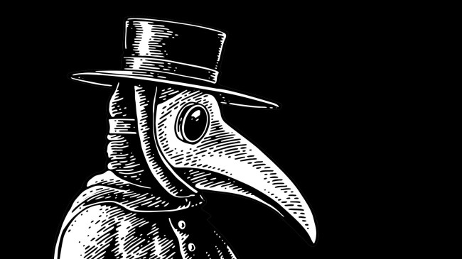 Plague-doctor-with-bird-mask