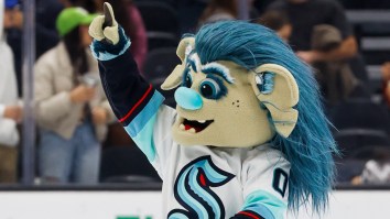 The Weird Seattle Kraken Mascot Almost Got Taken Out By A Real-Life Grizzly Bear: ‘It Was A Close Call’