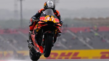 MotoGP Cameraman Narrowly Avoids Being Hit By Flying Motorcycle After Scary Crash