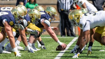 Notre Dame Offensive Lineman Posts Shocking Low PFF Grade After Week 1 Disaster Against Miami