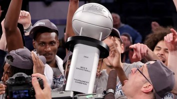 UConn Is Using A Championship Trophy As A Literal Doorstop Because It Has Too Many To Display