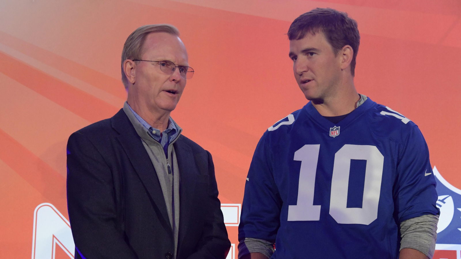 Eli Manning and Giants owner John Mara