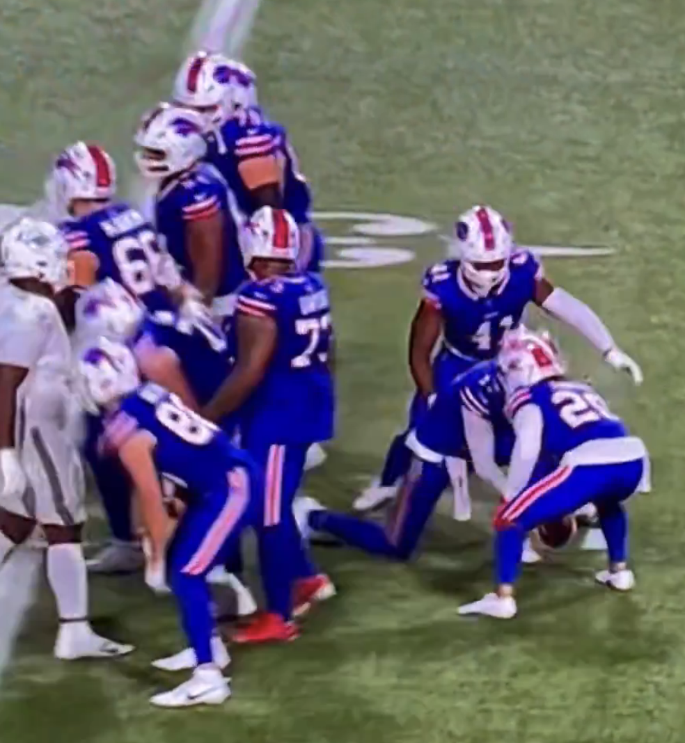 Josh Allen Fumble Knee