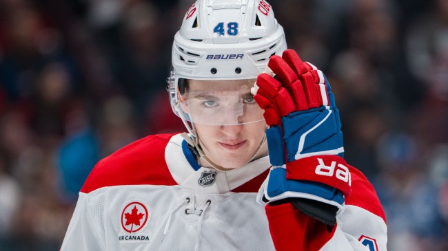 Canadiens defenseman Lane Hutson