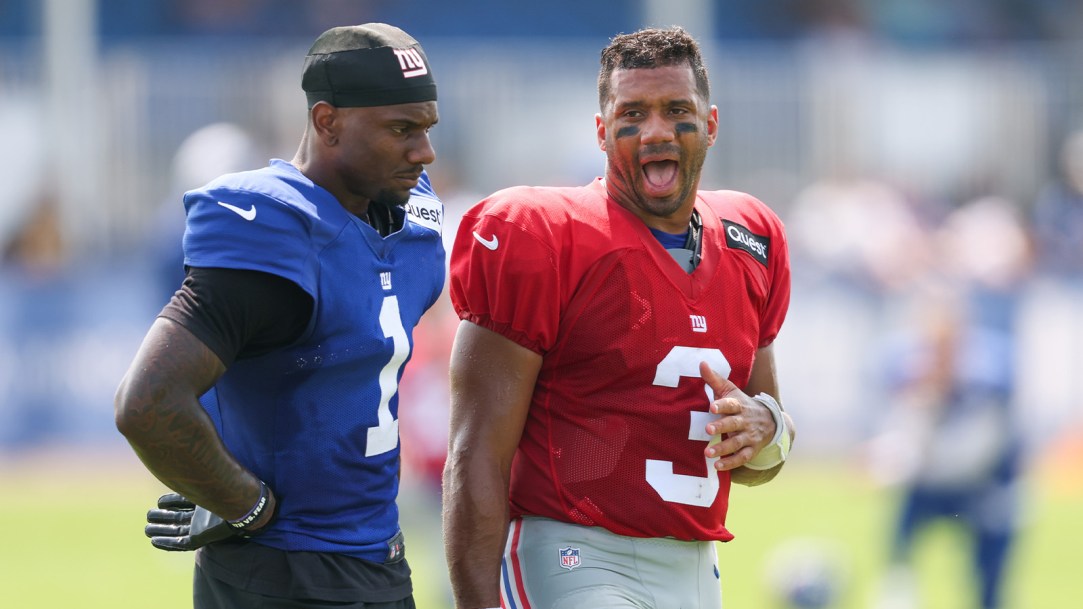 Malik Nabers Reaction Russell Wilson