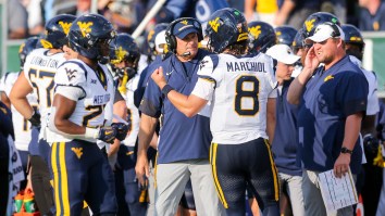 West Virginia QB Nicco Marchiol Taught Kansas Coach A Lesson In Maturity While He Yelled In His Face