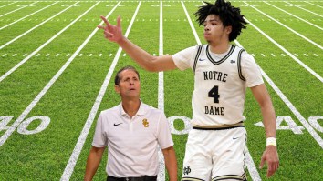 5-Star Hooper Dwarfs Eric Musselman As 6-Foot-8 WR After Leaving USC In The Dark On Surprise Decision