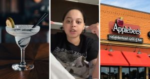 margarita (l) apple bees worker (c) apple bees (r)