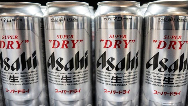 Asahi beer cans