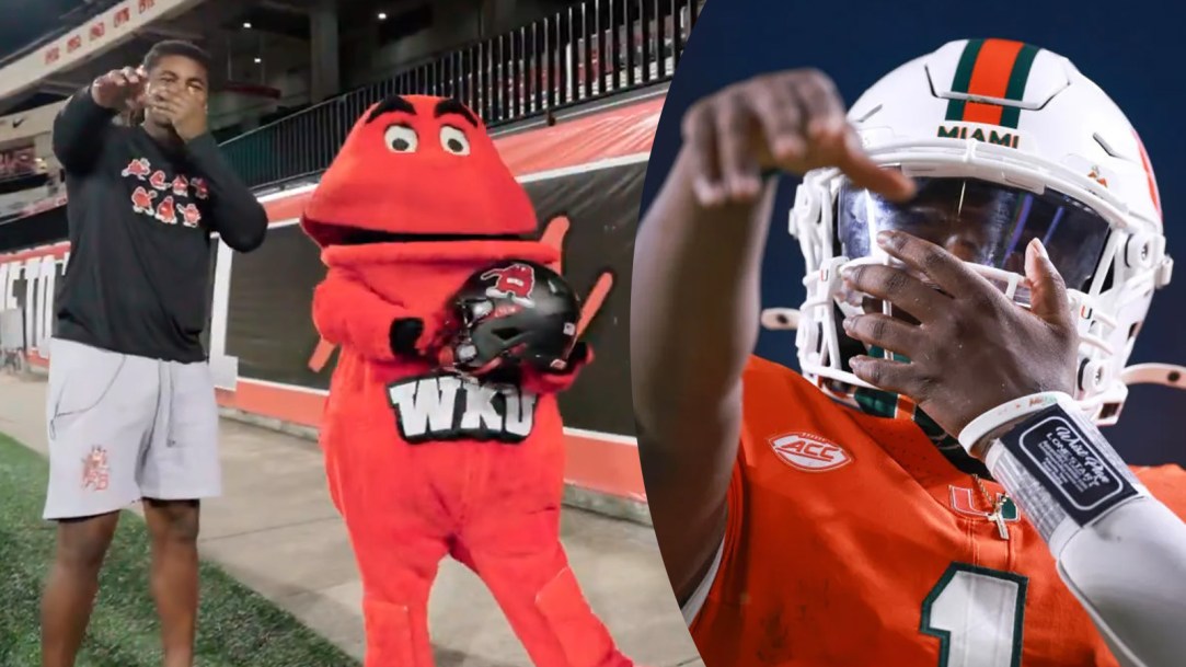 Cam Ward Celebration Western Kentucky Helmet Zombieland