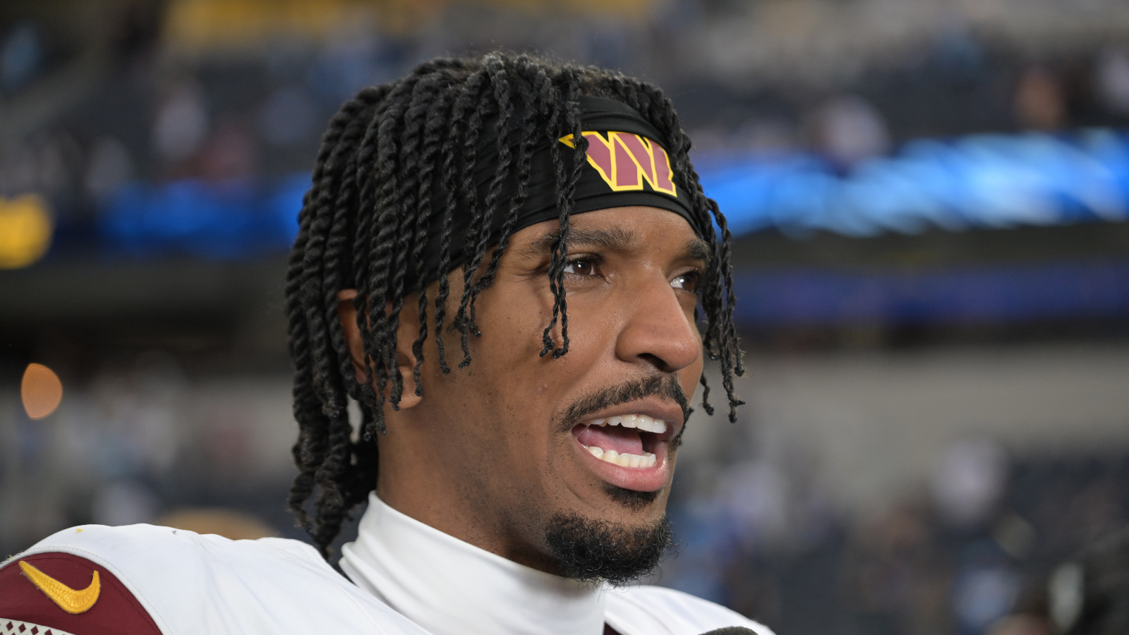 Washington Commanders quarterback Jayden Daniels